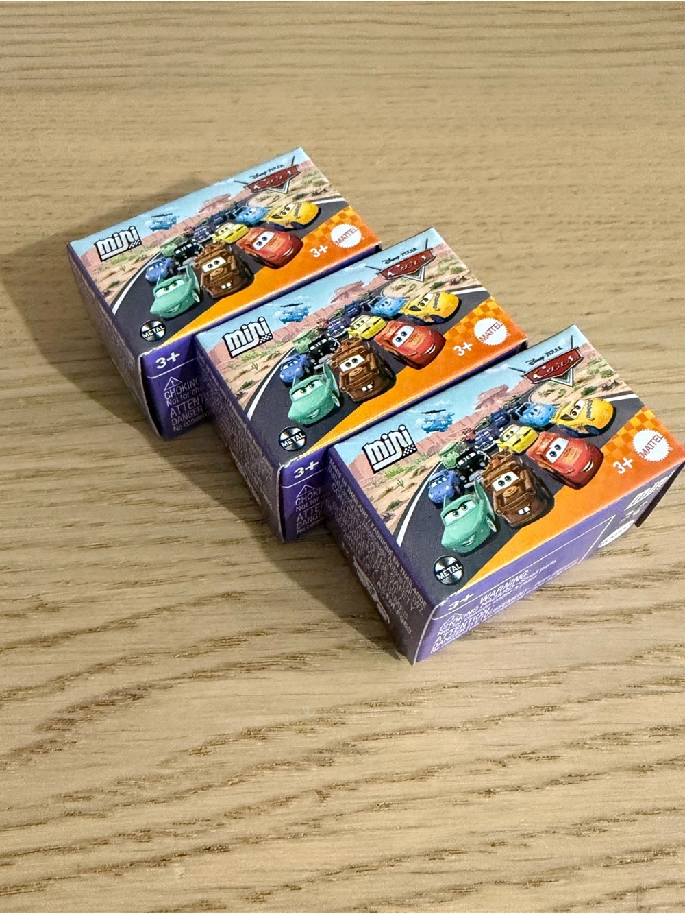 Mattel Cars Mini Surprise Pack - Purple and Orange Boxes